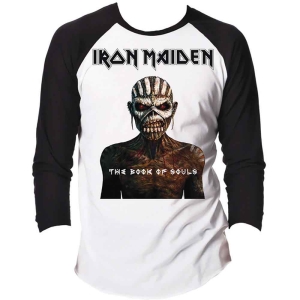 Iron Maiden - Book Of Souls Uni Bl/Wht Raglan:  in the group MERCHANDISE / T-shirt / Heavy Metal at Bengans Skivbutik AB (5531528)