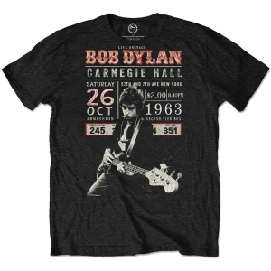 Bob Dylan - Carnegie Hall '63 Uni Bl Eco    in the group MERCHANDISE / T-shirt / Pop-Rock at Bengans Skivbutik AB (5531549r)