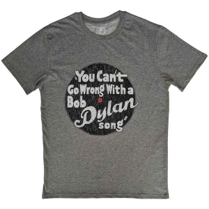 Bob Dylan - You Cant Go Wrong Uni Grey in the group MERCHANDISE / T-shirt / Pop-Rock at Bengans Skivbutik AB (5531551r)