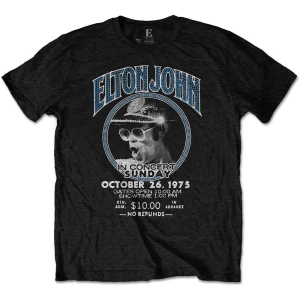 Elton John - Live In Concert Uni Bl Eco    in the group MERCHANDISE / T-shirt / Pop-Rock at Bengans Skivbutik AB (5531554r)