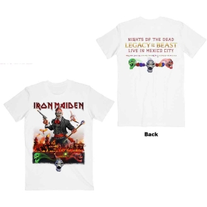 Iron Maiden - Lotb Live In Mexico City Uni Wht    in the group MERCH / T-Shirt /  at Bengans Skivbutik AB (5532238r)