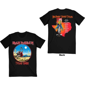 Iron Maiden - The Beast Tames Texas Uni Bl    in the group MERCHANDISE / T-shirt / Heavy Metal at Bengans Skivbutik AB (5532244r)