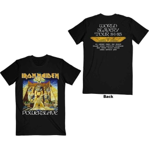 Iron Maiden - Powerslave World Slavery Tour Uni Bl    in the group MERCH / T-Shirt /  at Bengans Skivbutik AB (5532259r)