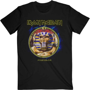 Iron Maiden - Powerslave Mummy Circle Uni Bl in the group MERCHANDISE / T-shirt / Heavy Metal at Bengans Skivbutik AB (5532261r)
