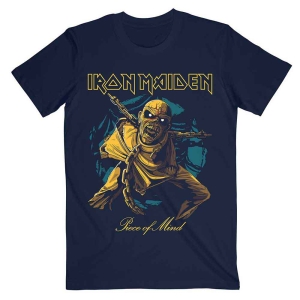 Iron Maiden - Pom Gold Eddie Uni Navy    in the group MERCH / T-Shirt /  at Bengans Skivbutik AB (5532286r)