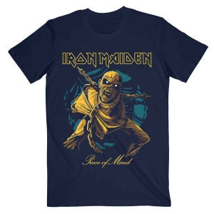 Iron Maiden - Pom Gold Eddie Uni Navy    in the group MERCHANDISE / T-shirt / Heavy Metal at Bengans Skivbutik AB (5532286r)