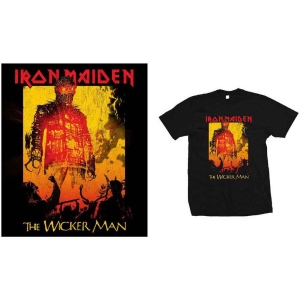 Iron Maiden - The Wicker Man Fire Uni Bl    in the group MERCH / T-Shirt /  at Bengans Skivbutik AB (5532345r)
