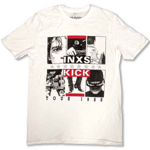 Inxs - Kick Tour Uni Wht in the group MERCHANDISE / T-shirt / Pop-Rock at Bengans Skivbutik AB (5532664r)