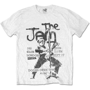 The Jam - 100 Club 77 Uni Wht T-Shirt in the group MERCHANDISE / T-shirt / Punk at Bengans Skivbutik AB (5532666r)