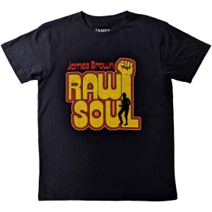James Brown - Raw Soul Uni Bl    in the group MERCHANDISE / T-shirt / RnB-Soul at Bengans Skivbutik AB (5532669r)