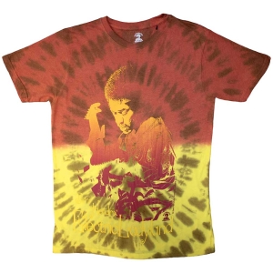 Jimi Hendrix - Electric Ladyland Uni Red Dip-Dye in the group MERCHANDISE / T-shirt / Pop-Rock at Bengans Skivbutik AB (5532700r)