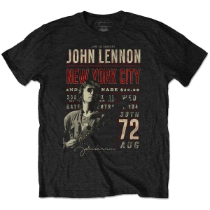 John Lennon - Nyc '72 Uni Bl Eco    in the group MERCHANDISE / T-shirt / Pop-Rock at Bengans Skivbutik AB (5532702r)