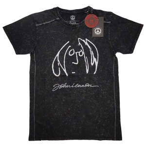 John Lennon - Self Portrait Snow Wash Uni Bl    in the group MERCHANDISE / T-shirt / Pop-Rock at Bengans Skivbutik AB (5532703r)