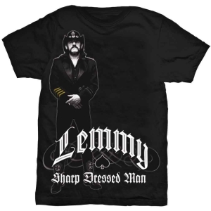 Lemmy - Sharp Dressed Man Uni Bl in the group MERCHANDISE / T-shirt / Heavy Metal at Bengans Skivbutik AB (5532709r)