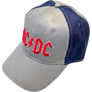 Ac/Dc - Red Logo Grey/Navy Baseball C in the group MERCHANDISE / Cap / Heavy Metal at Bengans Skivbutik AB (5532853)