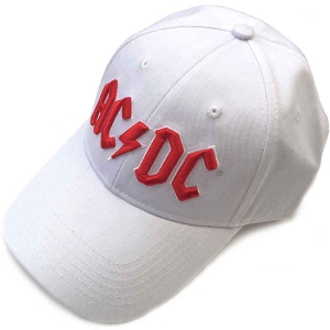 Ac/Dc - Red Logo Wht Baseball C in the group MERCH / Minsishops-merch / Ac/Dc at Bengans Skivbutik AB (5532861)