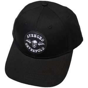 Avenged Sevenfold - Deathbat Crest Bl Baseball C in the group MERCHANDISE / Cap / Heavy Metal at Bengans Skivbutik AB (5532872)