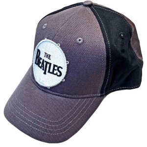 The Beatles - Drum Logo Char/Bl Baseball C in the group MERCHANDISE / Cap / Pop-Rock at Bengans Skivbutik AB (5532875)