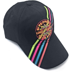The Beatles - Sgt Pepper Stripes Bl Baseball C in the group MERCHANDISE / Cap / Pop-Rock at Bengans Skivbutik AB (5532877)