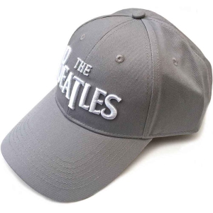 The Beatles - White Drop T Logo Grey Baseball C in the group MERCHANDISE / Cap / Pop-Rock at Bengans Skivbutik AB (5532879)