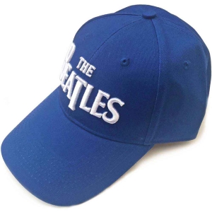 The Beatles - White Drop T Logo Blue Baseball C in the group MERCHANDISE / Cap / Pop-Rock at Bengans Skivbutik AB (5532881)