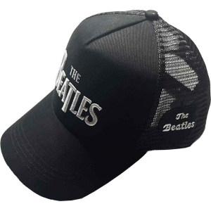 The Beatles - Drop T Logo & Apple Bl Mesh-Back C in the group MERCHANDISE / Cap / Pop-Rock at Bengans Skivbutik AB (5532891)