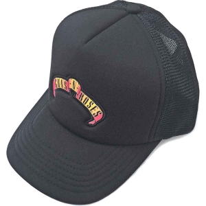 Guns N Roses - Scroll Logo Bl Mesh-Back C in the group MERCHANDISE / Cap / Heavy Metal at Bengans Skivbutik AB (5532939)