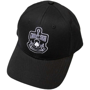 Johnny Cash - Guitar Bl Baseball C in the group MERCHANDISE / Cap / Country at Bengans Skivbutik AB (5532949)