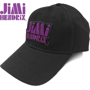 Jimi Hendrix - Purple Stencil Logo Bl Baseball C in the group MERCHANDISE / Cap / Pop-Rock at Bengans Skivbutik AB (5532951)