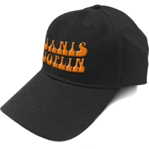 Janis Joplin - Orange Logo Bl Baseball C in the group MERCHANDISE / Cap / Pop-Rock at Bengans Skivbutik AB (5532952)