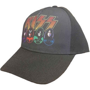 Kiss - Logo, Faces & Icons Bl Baseball C in the group MERCHANDISE / Cap / Heavy Metal at Bengans Skivbutik AB (5532955)