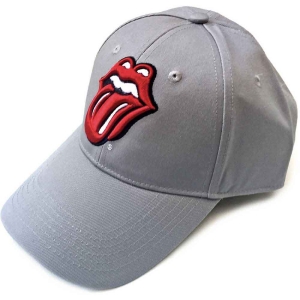 Rolling Stones - Classic Tongue Grey Baseball C in the group MERCHANDISE / Merch / Pop-Rock at Bengans Skivbutik AB (5533007)