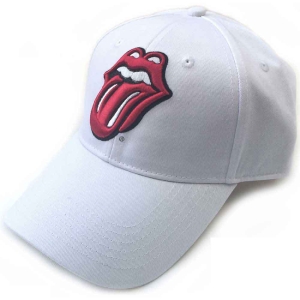Rolling Stones - Classic Tongue Wht Baseball C in the group MERCHANDISE / Merch / Pop-Rock at Bengans Skivbutik AB (5533009)