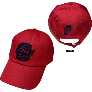 Rolling Stones - Vintage '70S Logo Maroon Baseball C in the group MERCHANDISE / Cap / Pop-Rock at Bengans Skivbutik AB (5533011)