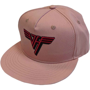 Van Halen - Classic Red Logo Pink Snapback C in the group MERCHANDISE / Cap / Heavy Metal at Bengans Skivbutik AB (5533138)