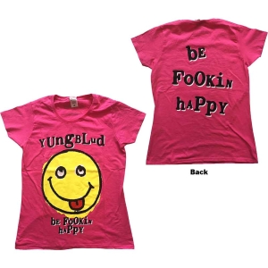 Yungblud - Raver Smile Lady Pink  1 in the group MERCH / T-Shirt /  at Bengans Skivbutik AB (5533321r)