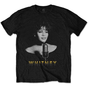 Whitney Houston - B&W Photo Uni Bl    in the group MERCHANDISE / T-shirt / Pop-Rock at Bengans Skivbutik AB (5533468r)