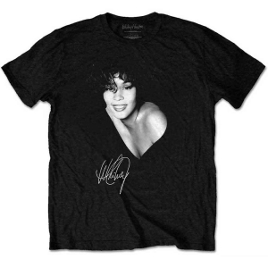 Whitney Houston - B&W Photo Uni Bl    in the group MERCHANDISE / T-shirt / Pop-Rock at Bengans Skivbutik AB (5533471r)