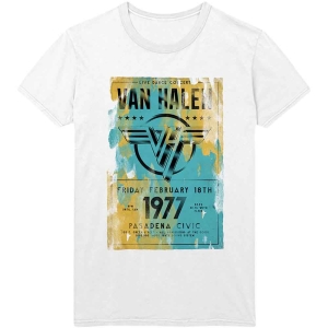 Van Halen - Pasadena '77 Uni Wht    in the group MERCHANDISE / T-shirt / Hårdrock at Bengans Skivbutik AB (5533587r)