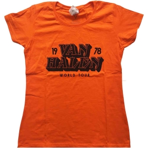 Van Halen - World Tour '78 Lady Orange  1 in the group MERCHANDISE / T-shirt / Heavy Metal at Bengans Skivbutik AB (5533588r)