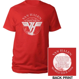Van Halen - 1979 Tour Uni Red    in the group MERCH / T-Shirt /  at Bengans Skivbutik AB (5533591r)