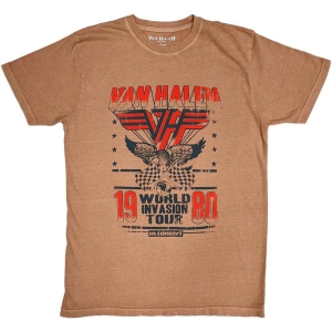 Van Halen - World Invasion Uni Pink    in the group MERCH / T-Shirt /  at Bengans Skivbutik AB (5533595r)