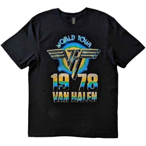 Van Halen - World Tour '78 Uni Bl    in the group MERCH / T-Shirt /  at Bengans Skivbutik AB (5533599r)