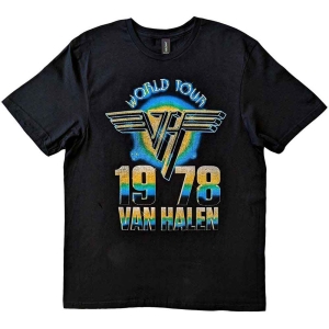 Van Halen - World Tour '78 Uni Bl    in the group MERCHANDISE / T-shirt / Heavy Metal at Bengans Skivbutik AB (5533599r)