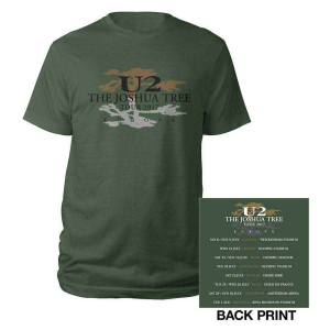 U2 - Joshua Tree Logo 2017 Uni Green in the group MERCHANDISE / T-shirt / Pop-Rock at Bengans Skivbutik AB (5533789r)