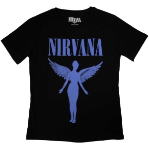 Nirvana - Angelic Blue Mono Lady Bl    in the group MERCH / T-Shirt /  at Bengans Skivbutik AB (5534156r)