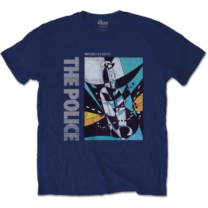 The Police - Message In A Bottle Uni Navy    in the group MERCH / T-Shirt /  at Bengans Skivbutik AB (5534185r)