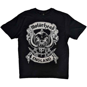 Motorhead - Crosses Sword England Crest Uni Bl    in the group MERCHANDISE / T-shirt / Heavy Metal at Bengans Skivbutik AB (5534454r)