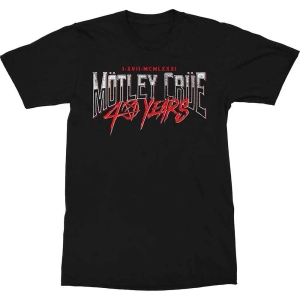 Motley Crue - 40 Years Uni Bl    in the group MERCHANDISE / T-shirt / Heavy Metal at Bengans Skivbutik AB (5534694r)