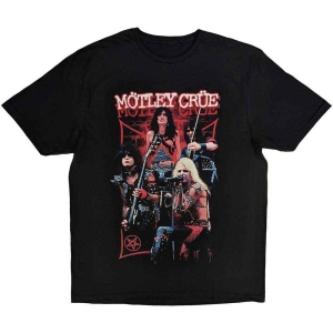 Motley Crue - Live Montage Red Uni Bl    in the group MERCHANDISE / T-shirt / Heavy Metal at Bengans Skivbutik AB (5534698r)